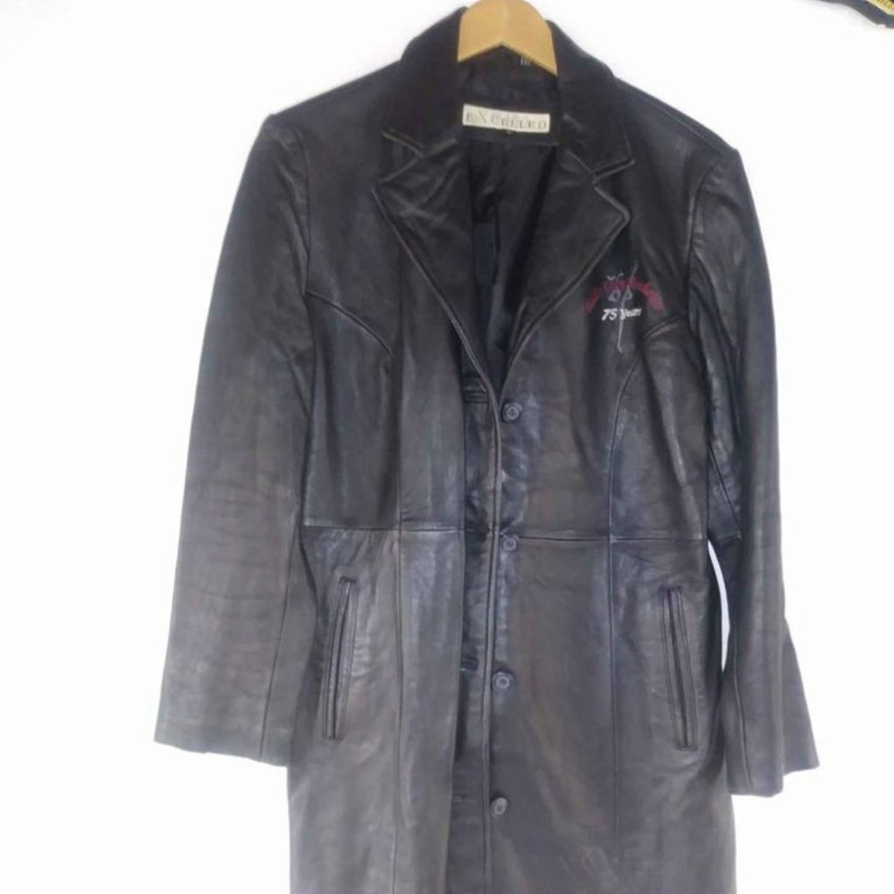 Leather Coat Jacket woman 75th Anniversary Radio City Rockettes Dance Ensemble